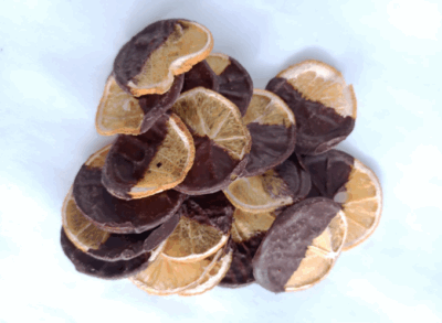 Naranja con chocolate